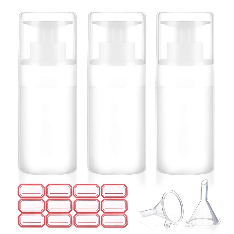 Jiulory Acetone Pump Dispenser Push Down Lockable Alcohol Dispenser Bottle 2 Packs 180ml One-Touch Pump Dispenser Empty Bottle For Alcohol,Acetone,Nail Polish - Image 1